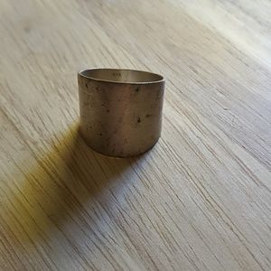 Wide band Sterling silver ring